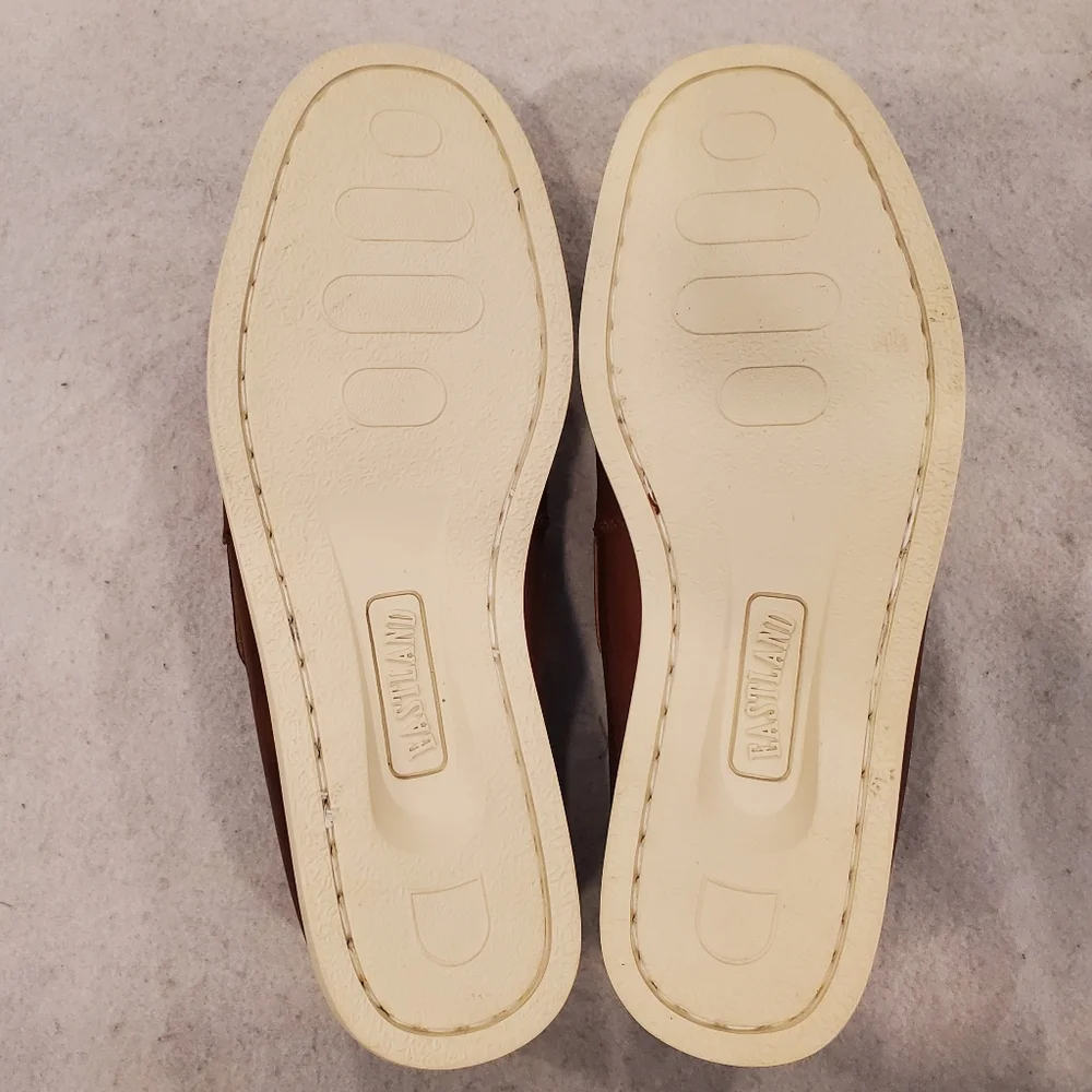 Eastland Shoes Size 9 Brown Leather Tan Seaport Boat New